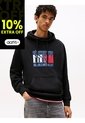 Buzo Negro Con Capota Y Logo Tommy Jeans de Tommy Hilfiger