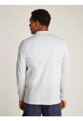 Polo Gris Manga Larga De Corte Slim Tommy Jeans