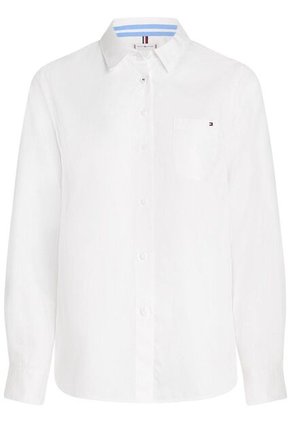 Camisa Blanca Classic Poplin De Manga Larga Tommy Hilfiger