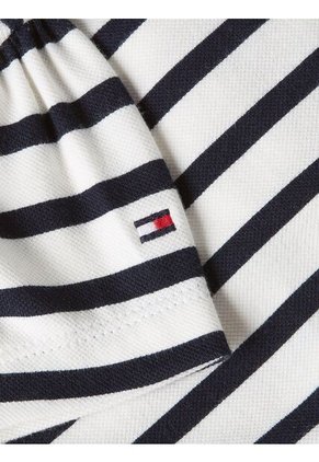 Polo Blanco Con Estampado De Estrellas Tommy Hilfiger