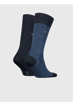 Pack Azul De 2 Medias Con Logo Tommy Hilfiger