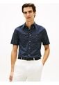 Camisa Azul Flex Poplin De Corte Regular Con Estampado De Puntos Tommy Hilfiger de Tommy Hilfiger