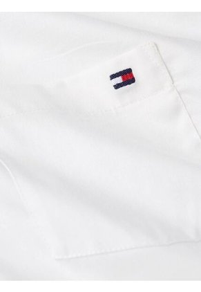 Camisa Blanca Classic Poplin De Manga Larga Tommy Hilfiger