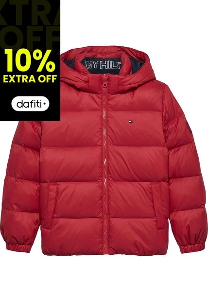 Chaqueta Roja Essential Relleno De Plumón Tommy Hilfiger