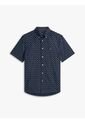Camisa Azul Flex Poplin De Corte Regular Con Estampado De Puntos Tommy Hilfiger de Tommy Hilfiger