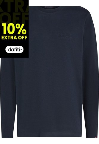 Camiseta Azul Manga Larga Con Logo Gráfico Tommy Hilfiger Tommy Hilfiger