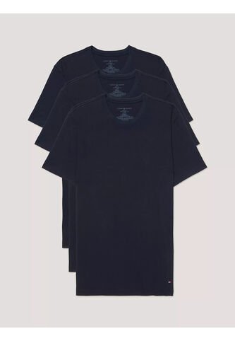 Pack Azul De 3 Camisetas De Cuello Redondo Con Logo  Tommy Hilfiger Tommy Hilfiger