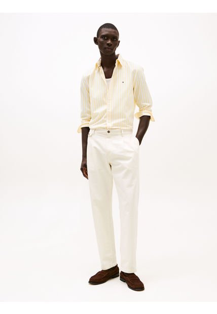 Camisa Amarilla TH Flex De Rayas Tommy Hilfiger