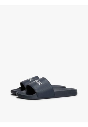 Sandalias Azul Con Logo En Relieve Tommy Hilfiger