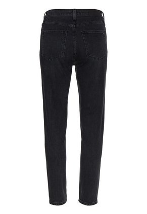 Jeans Gramercy Cónicos De Corte Mom Y Talle Alto Mujer Negro Tommy Hilfiger
