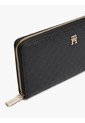 Billetera Negra Hilfiger Icon Con Cremallera Tommy Hilfiger de Tommy Hilfiger