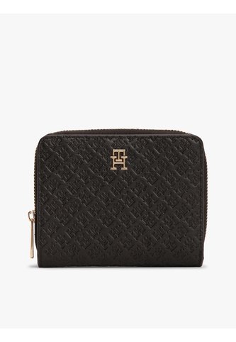 Billetera Negra Hilfiger Icon Con Solapa Y Cremallera Tommy Hilfiger Tommy Hilfiger