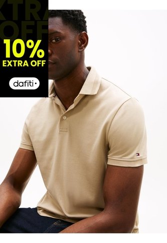 Polo Blanco Con Tejido Jacquard De Corte Regular Tommy Hilfiger Tommy Hilfiger