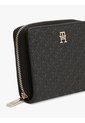 Billetera Negra Hilfiger Icon Con Solapa Y Cremallera Tommy Hilfiger de Tommy Hilfiger