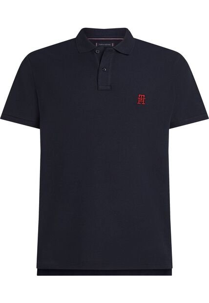 Polo Azul Con Logo Monograma TH Tommy Hilfiger
