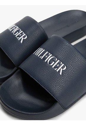Sandalias Azul Con Logo En Relieve Tommy Hilfiger