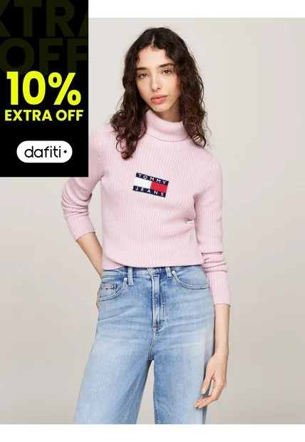 Saco Rosa Slim De Cuello Alto Y Mezcla De Lana Tommy Jeans