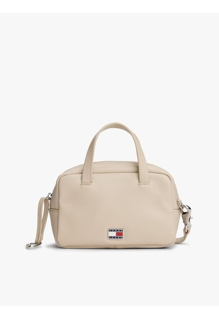 Bolso Beige Cruzado Con Logo Tommy Hilfiger