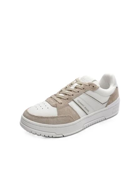 Tenis Beige De Mezcla De Ante Y Suela Cupsole Tommy Hilfiger