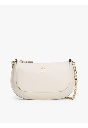Bolso Beige Cruzado Con Correa De Cadena Tommy Hilfiger