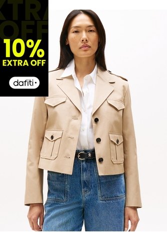 Chaqueta Beige De Estilo Militar Tommy Hilfiger Tommy Hilfiger