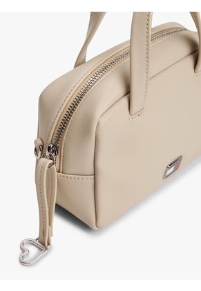 Bolso Beige Cruzado Con Logo Tommy Hilfiger