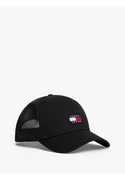 Gorra Negra Heritage Trucker Con Logo Tommy Hilfiger