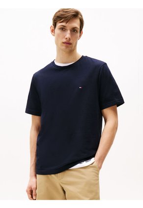 Camiseta Azul Essential De Corte Regular Tommy Hilfiger
