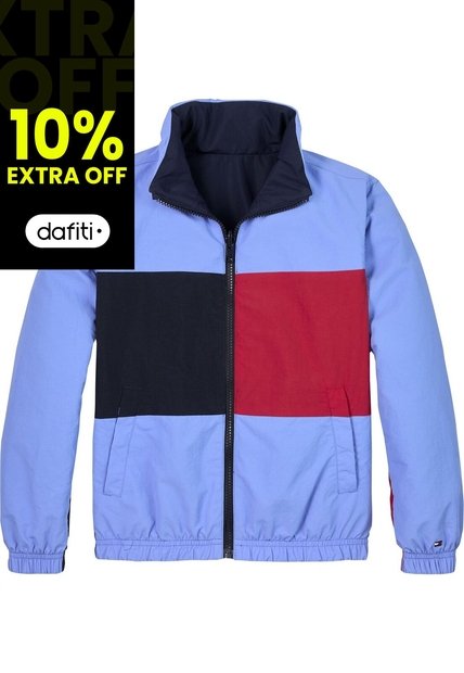 Rompe Viento Reversible Color Block Tommy Hilfiger