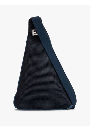 Bolso Celeste Cruzado Denim Con Logo Tommy Hilfiger