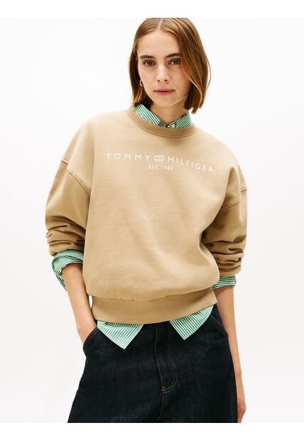 Saco Café Con Logo Corp Moderno Tommy Hilfiger