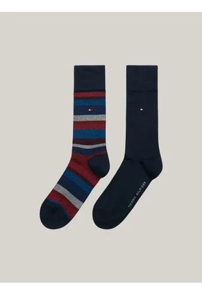 Pack Azul De 2 Medias Con Logo Tommy Hilfiger