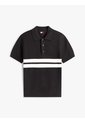 Polo Negro De Punto Tommy Badge De Corte Regular Tommy Jeans de Tommy Hilfiger