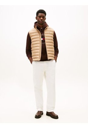 Chaleco Beige Plegable En Tejido Que Repele El Agua Tommy Hilfiger