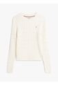 Saco Blanco De Punto Con Cuello Redondo Tommy Hilfiger de Tommy Hilfiger