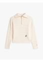 Saco Blanco Con Cierre De Cremallera De 1/2 Con Tejido Cableado Tommy Hilfiger de Tommy Hilfiger
