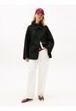 Chaqueta Negra Oversize De De Mezcla De Lana Tommy Hilfiger de Tommy Hilfiger