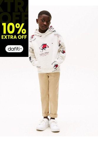 Buzo Blanco Con Capota Y Logo Mascota Tommy Hilfiger Tommy Hilfiger