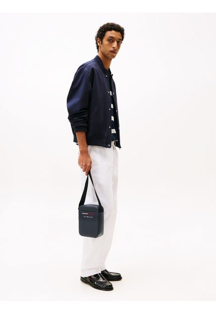 Bolso Azul Reporter Signature Tommy Hilfiger