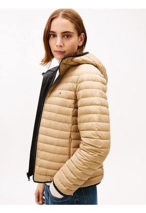 Chaqueta Negra Ligera Con Logo Tommy Hilfiger