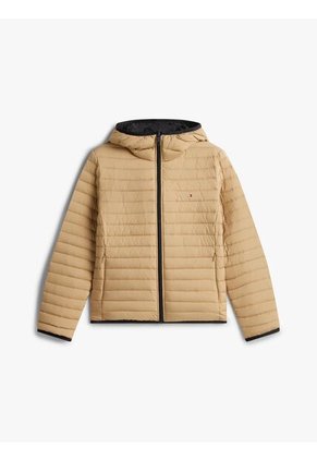 Chaqueta Negra Ligera Con Logo Tommy Hilfiger