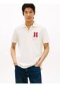 Polo Blanco De Corte Regular Con Logo Gráfico Tommy Hilfiger de Tommy Hilfiger