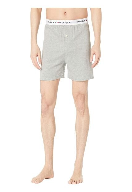 Bóxer Gris Athletic Con Logo Tommy Hilfiger