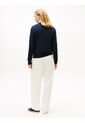 Saco Azul De Punto Trenzado Con Cuello En V Tommy Hilfiger de Tommy Hilfiger