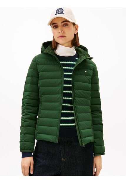 Chaqueta Verde Ligera De Plumón Tommy Hilfiger
