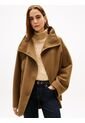 Chaqueta Café Oversize De De Mezcla De Lana Tommy Hilfiger de Tommy Hilfiger
