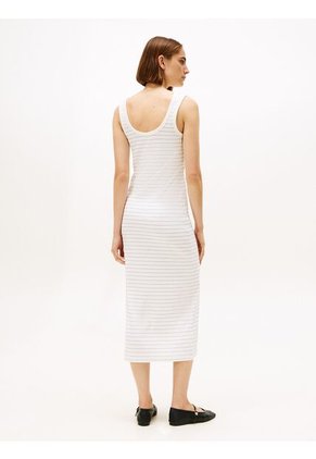 Vestido Multicolor De Corte Slim Con Diseño De Rayas Tommy Hilfiger