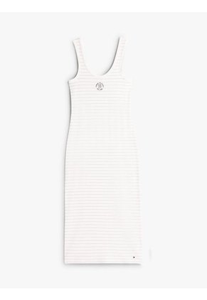 Vestido Multicolor De Corte Slim Con Diseño De Rayas Tommy Hilfiger