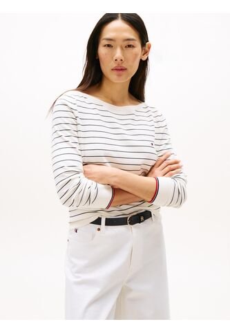 Saco Beige Tejido Con Cuello Barco Tommy Hilfiger Tommy Hilfiger