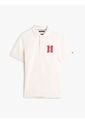 Polo Blanco De Corte Regular Con Logo Gráfico Tommy Hilfiger de Tommy Hilfiger